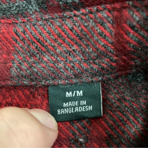 Orvis Heavy Thick Flannel Button-Up Shirt Plaid Long Sleeve Pockets Mens Medium - Picture 5 of 12